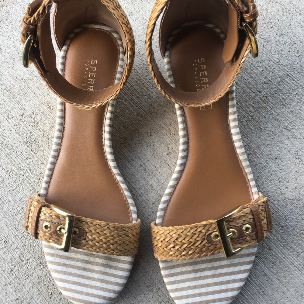 Sperry Flat Sandals with Ankle Straps